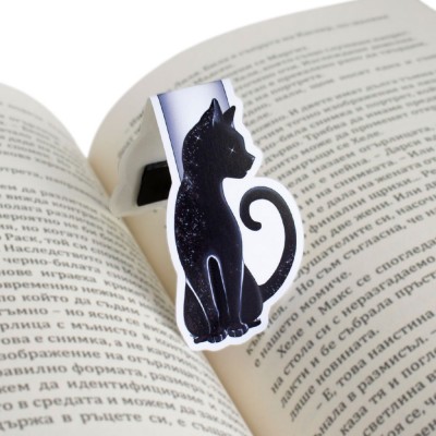 Магнитен книгоразделител Midnight Cat